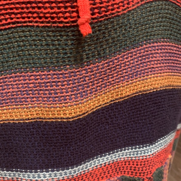 American Eagle Rainbow Striped Hooded Pullover - Picture 9 of 12